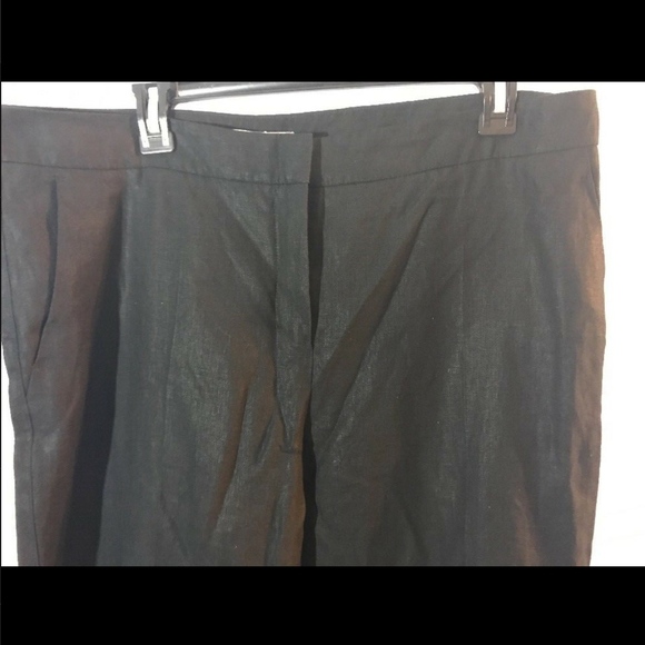 NWT $495 Max Mara Agami‎ Wide Leg Linen Pant in Black [SZ 16 ] - Picture 6 of 8